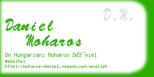 daniel moharos business card